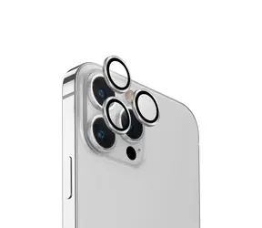 Uniq Optix hliníkové ochranné sklo na čočku fotoaparátu pro Appple iPhone 15 Pro Max Sterling (Silver)