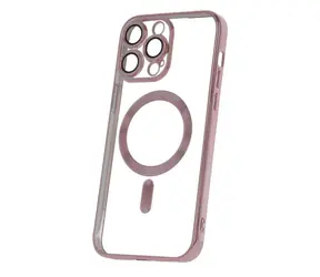 CPA Silikonové TPU pouzdro Mag Color Chrome pro iPhone 15 Pro Max růžová