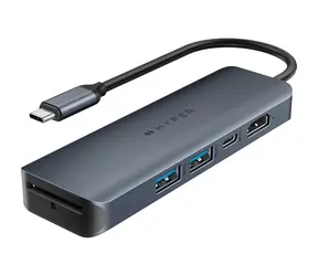Hyper HyperDrive Next 6 Port USB-C Hub modrá / USB rozbočovač / 2x USB-A 3.2 / 2x USB-C 3.2 / HDMI / čtečka SD karet