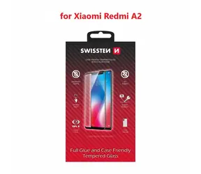 SWISSTEN FULL GLUE COLOR FRAME CASE FRIENDLY ochranné sklo pro Xiaomi Redmi A2 černá 