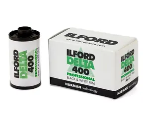 Ilford 400 Delta profesionál 135/36 / černobílý negativní film / ISO 400/27°