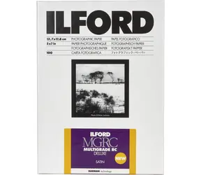 Ilford MG RC DL 25M (12.7 x 17.8 cm) / 100 listů / černobílý fotografický papír / saténový