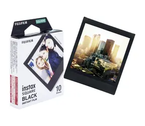 Fujifilm Instax Square Film černý rámeček 10 ks / Instantní film / 86 x 72 mm / lesklý