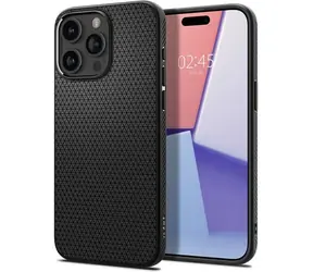 Spigen Liquid Air ochranný kryt pro Apple iPhone 15 Pro matte black 