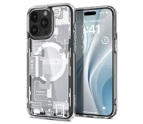 Spigen Ultra Hybrid MagSafe ochranný kryt pro Apple iPhone 15 Pro Max zero one white 