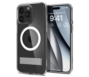 Spigen Ultra Hybrid S MagSafe ochranný kryt pro Apple iPhone 15 Pro Max crystal clear 