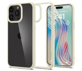 Spigen Ultra Hybrid ochranný kryt pro Apple iPhone 15 Pro sand beige 