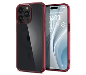 Spigen Ultra Hybrid MagSafe ochranný kryt pro Apple iPhone 15 Pro frost deep red 