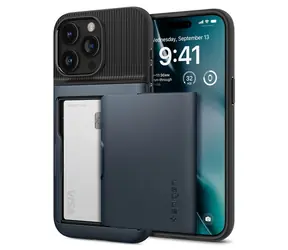 Spigen Slim Armor CS ochranný kryt pro Apple iPhone 15 Pro metal slate 