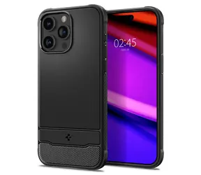 Spigen Rugged Armor MagSafe ochranný kryt pro Apple iPhone 15 Pro matte black 