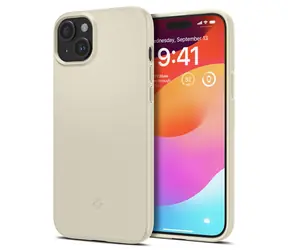 Spigen Thin Fit ochranný kryt pro Apple iPhone 15 Plus sand beige