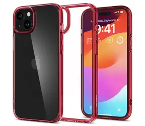 Spigen Ultra Hybrid ochranný kryt pro Apple iPhone 15 Plus red crystal 