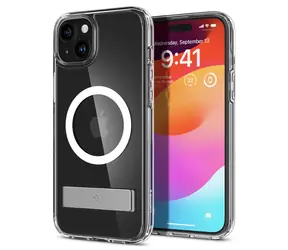Spigen Ultra Hybrid S MagSafe ochranný kryt pro Apple iPhone 15 crystal clear 