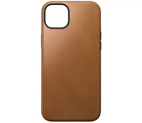 Nomad Modern Leather Case kožený kryt pro Apple iPhone 15 Plus english tan 