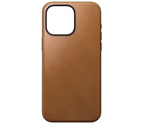 Nomad Modern Leather Case kožený kryt pro Apple iPhone 15 Pro Max english tan 