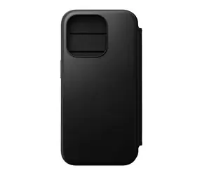 Nomad Modern Leather Folio pouzdro pro Apple iPhone 15 Pro černá 