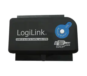 LogiLink AU0028A černá / Adaptér USB 3.0 na IDE & SATA / 5 Gbps