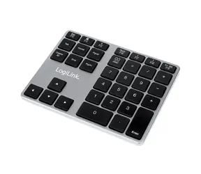 LogiLink ID0187 stříbrná / Numerická klávesnice / membránová / Bluetooth