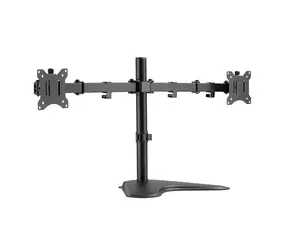 LogiLink BP0099 černá / Rameno na 2 monitory / VESA / 17" až 32" / do 8 kg 
