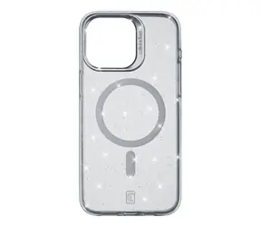 CellularLine Sparkle Mag třpytivé pouzdro pro Apple iPhone 15 Pro Max čirá