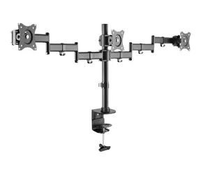 LogiLink BP0050 černá / Rameno na 3 monitory / VESA / 13" až 27" / do 8 kg 