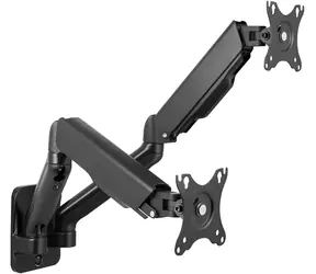 LogiLink BP0146 černá / Rameno na 2 monitory / VESA / 17" až 32" / do 9 kg 