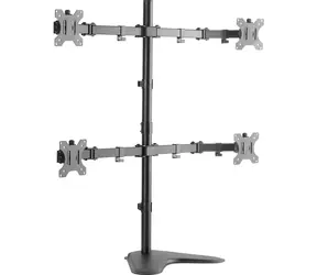 LogiLink BP0046 černá / Rameno na 4 monitory / VESA / 13" až 32" / do 8 kg 