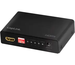 LogiLink HD0038 černá / HDMI rozbočovač / 1x vstup / 4x výstup / HDMI 2.0