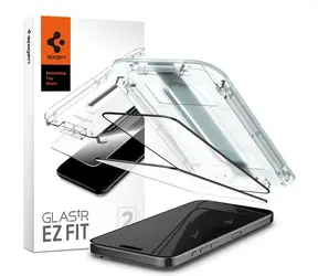 Spigen Glass tR EZ Fit 2 Pack ochranné sklo pro Apple iPhone 15 Pro Max FC černá