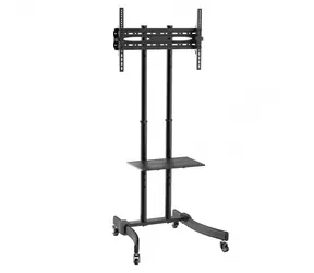 LogiLink BP0026 černá / Pojízdný TV stojan / VESA / 37" až 70" / do 40 kg