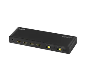 LogiLink HD0049 černá / HDMI rozbočovač / 2x vstup / 4x výstup / HDMI 1.4 / 2x Audio výstup