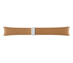 SAMSUNG D-Buckle Hybridní řemínek z eko kůže 20 mm (S/M) hnědá