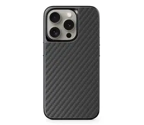 Epico Hybrid Carbon Magnetic Ochranné pouzdro s MagSafe pro Apple iPhone 15 Plus černá