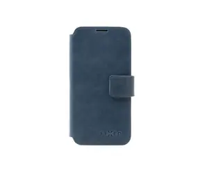 FIXED ProFit Kožené pouzdro typu kniha pro Apple iPhone 15 modrá