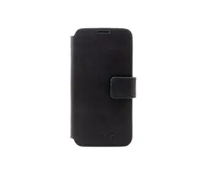 FIXED ProFit Kožené pouzdro typu kniha pro Apple iPhone 15 Plus černá