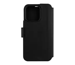 FIXED ProFit Kožené pouzdro typu kniha pro Apple iPhone 15 Pro Max černá