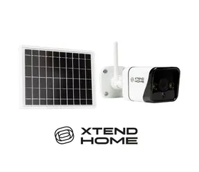 Xtend Home SO100 bílá / Venkovní kamera se solárním nabíjením / 1080p / 4mm / Wi-Fi / IP65 / IR 15m / Tuya CZ & SK