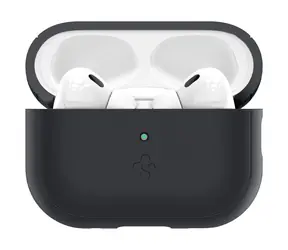 Spigen Silicone Fit + Strap ochranné pouzdro pro AirPods Pro 2 černá 