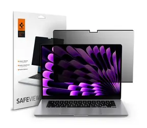 Spigen SafeView Privacy Filter ochranná folie pro MacBook Air 15" M2 (2023)/M4 (2025) 