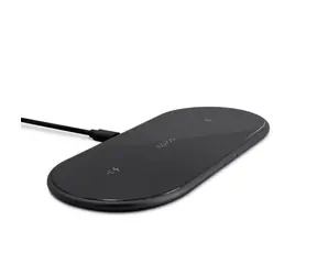 Epico Ultra Slim Dual Bezdrátová nabíjecí podložka černá / až 15W / Qi / pro až 2 zařízení