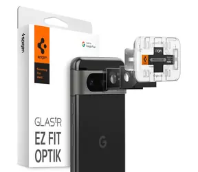 Spigen tR EZ Fit Optik ochranné sklo pro Google Pixel 8 černá 2 ks 