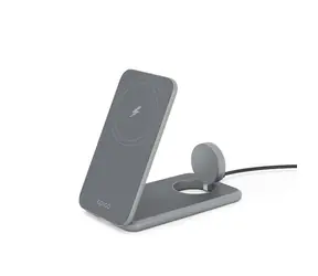 Epico Mag+ Foldable Bezdrátový nabíjecí stojánek šedá / Magsafe