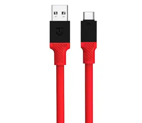 Tactical Fat Man Cable USB-A/USB-C 1m červená