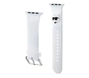 Karl Lagerfeld Choupette Head NFT Řemínek pro Apple Watch 42/44/45/49 bilá