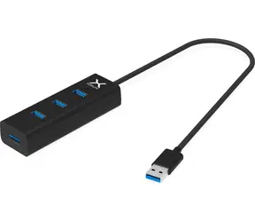 KRUX USB hub černá / USB rozbočovač / 4x USB-A 3.0 