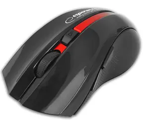 Esperanza EM129R černá / bezdrátová optická myš / 1600 DPI / BT / 4 tl. + kolečko