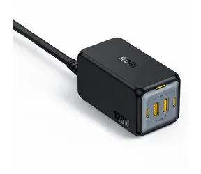 AOHi Magcube PRO GaN stolní nabíječka černá / 2x USB-C / 2x USB-A / 120W 
