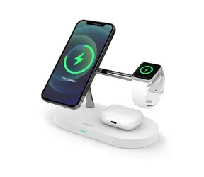 Epico Bezdrátová nabíječka Spello s podporou uchycení MagSafe bílá