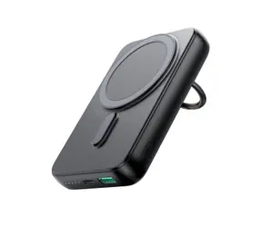 Joyroom JR-W050 černá / Magnetická power banka / bezdrátová / 10000mAh / USB-A / USB-C / 20W 