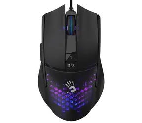 A4tech BLOODY L65 Max Honeycomb černá / Herní optická myš / 12000 DPI / 7tl. + kolečko / RGB / USB / 1.8 m
